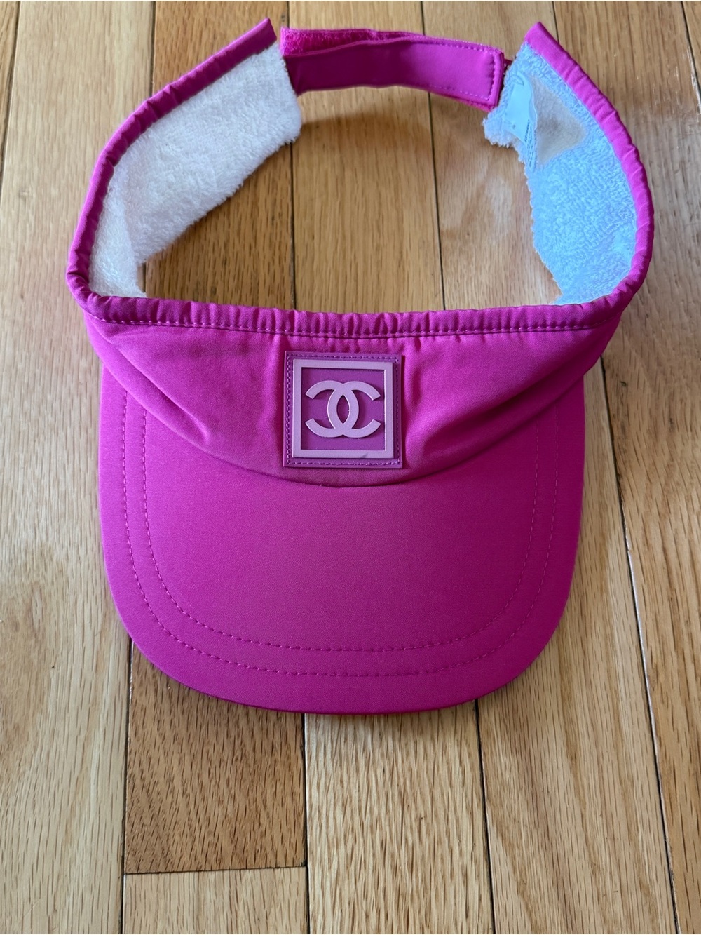 Chanel Pink Logo Visor